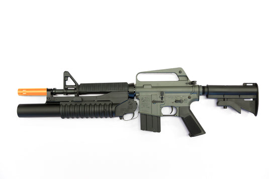 E&C XM177E2 WITH M203 MACVSOG RIFLE EC-704 Gel Blaster Replica (Ultra LDX Version)