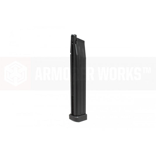 AW CUSTOM™- HXMG04 EXTENDED GREEN GAS MAGAZINE- BLACK