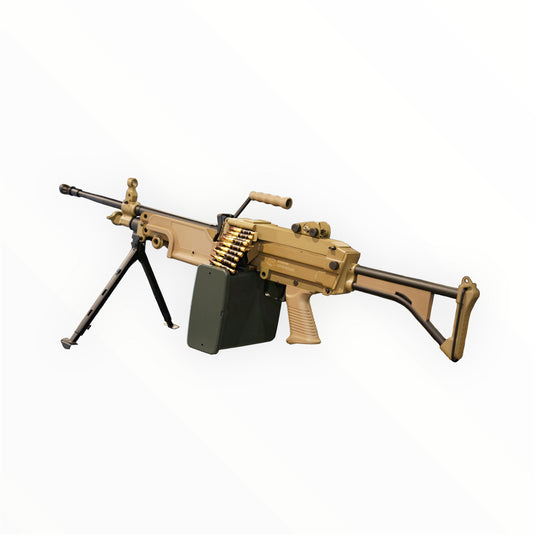 A&K Cybergun FN Licensed M249 MK1 MINIMI SAW FULL METAL GEL BLASTER REPLICA AEG Machine Gun DE