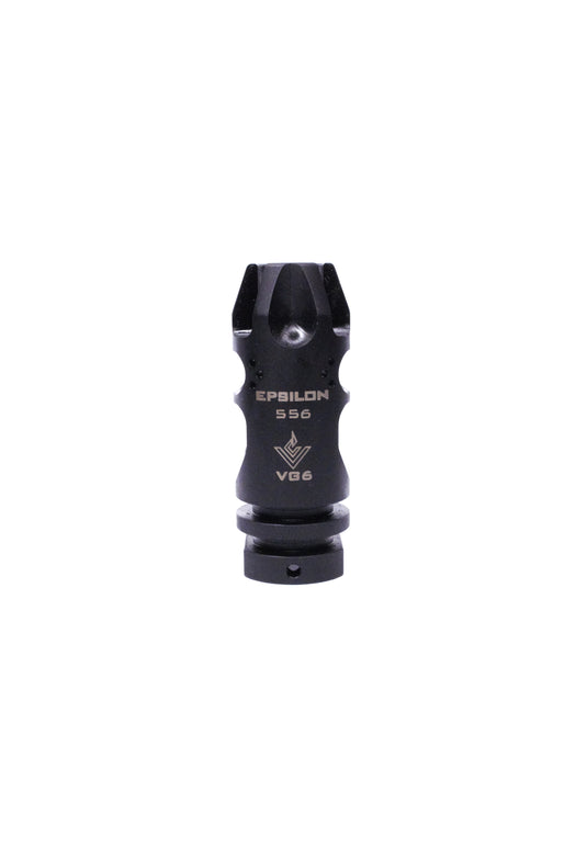 14mm EPSILON Replica Flash Hider - Black & Silver