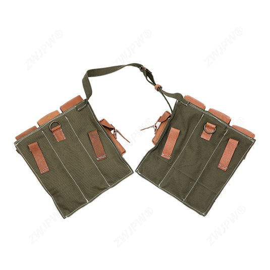 WW2 German MP44/STG 44 Mag Pouch Canvans & Leather