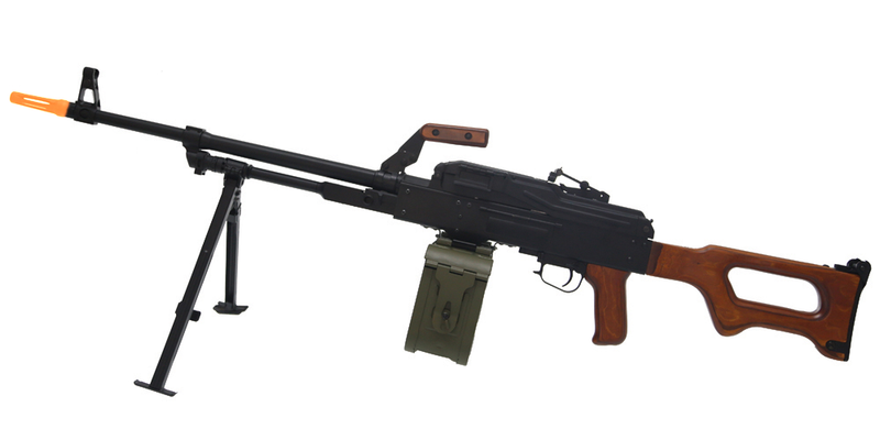 Load image into Gallery viewer, A&amp;K PKM PK Squad Automatic Weapon GEL BLASTER REPLICA Machine Gun (Furniture: Real Wood)
