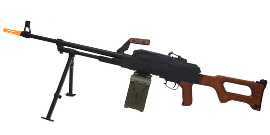 A&K PKM PK Squad Automatic Weapon GEL BLASTER REPLICA Machine Gun (Furniture: Real Wood)