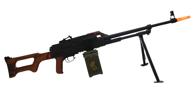 Load image into Gallery viewer, A&amp;K PKM PK Squad Automatic Weapon GEL BLASTER REPLICA Machine Gun (Furniture: Real Wood)
