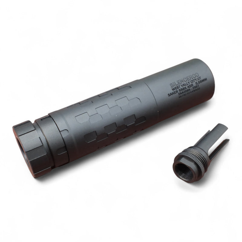 Load image into Gallery viewer, SIL Style SAKER 556K ASR Full Metal Gel Blaster Suppressor Replica (QD)
