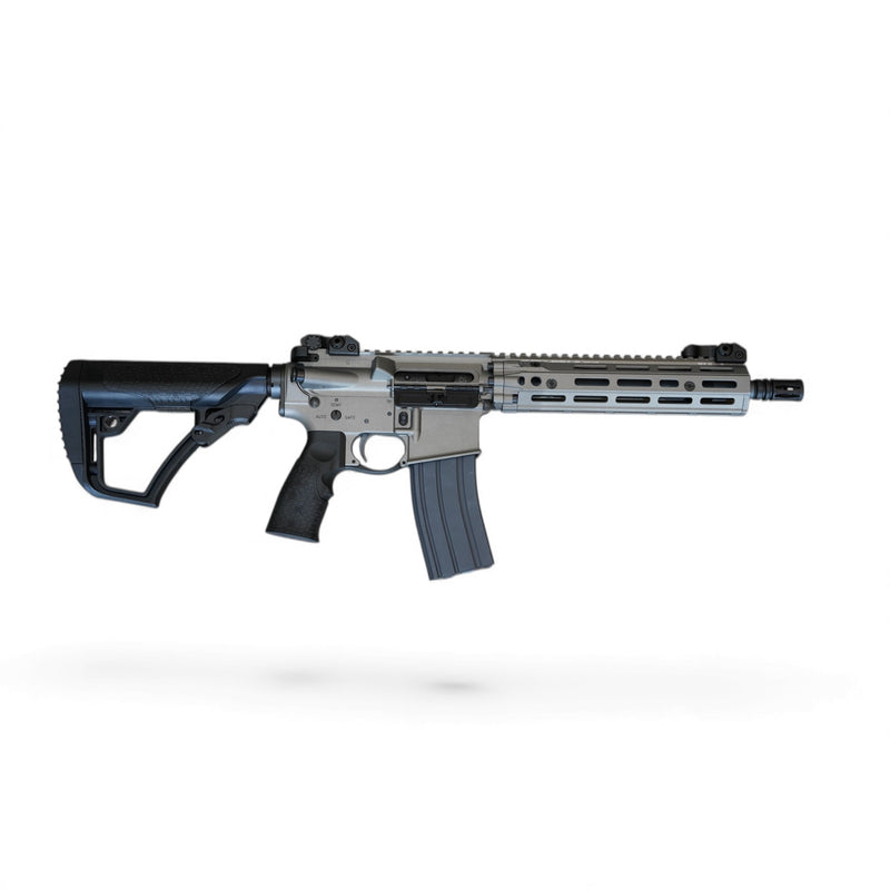 Load image into Gallery viewer, CGS/T8 EMG Daniel Defense Licensed DDM4 MK18 RIII 10.5 Inch MWS GBBR Gel Blaster-Silver (Steel Internal Parts)
