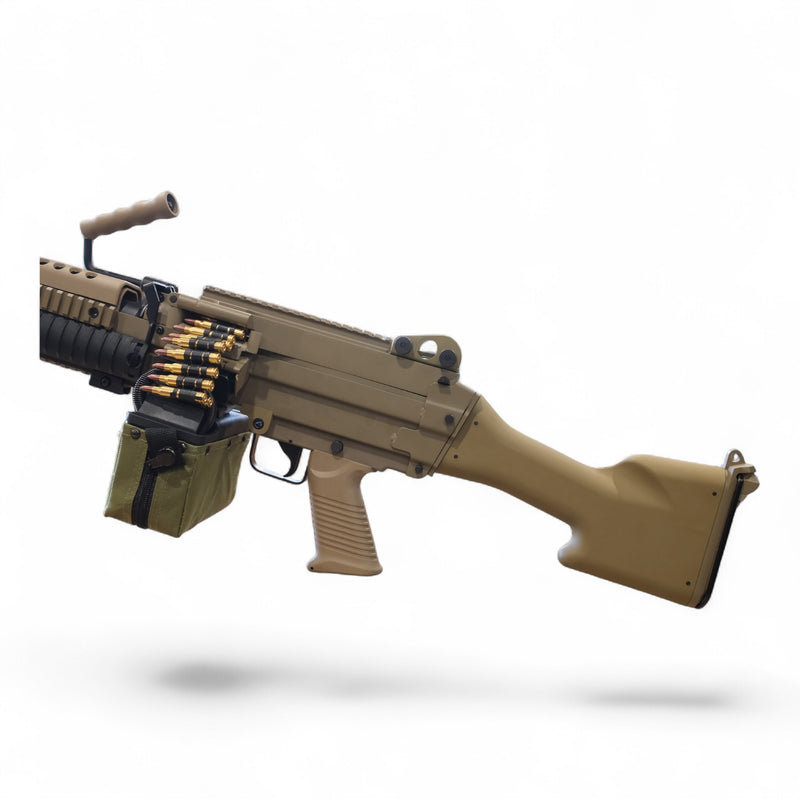 Load image into Gallery viewer, A&amp;K Cybergun FN Licensed MK46 Full Metal Gel Blaster Replica AEG Machine Gun DE
