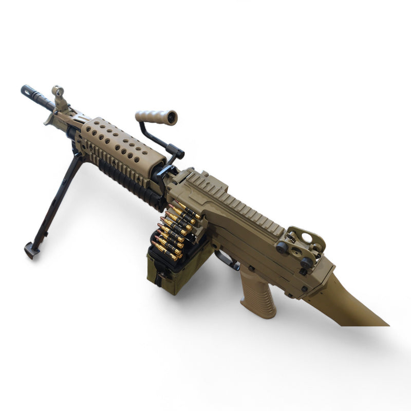 Load image into Gallery viewer, A&amp;K Cybergun FN Licensed MK46 Full Metal Gel Blaster Replica AEG Machine Gun DE
