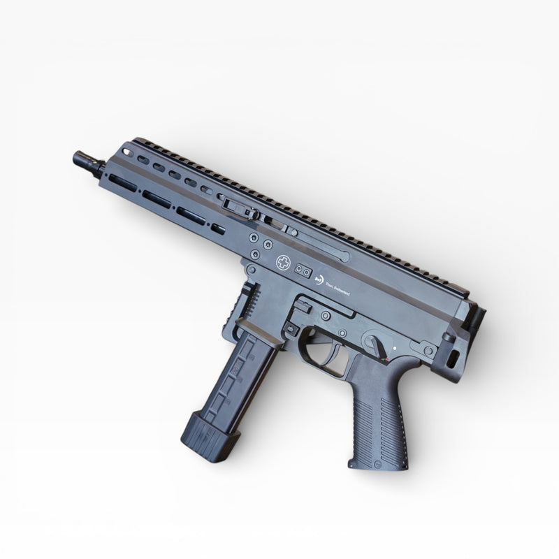 Load image into Gallery viewer, ARCHWICK B&amp;T Licensed APC9 CNC Limited Edition Gas Blowback Gel Blaster SMG [BK]
