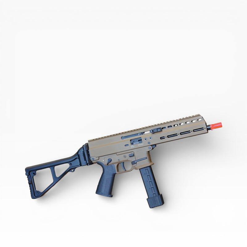 Load image into Gallery viewer, ARCHWICK B&amp;T Licensed APC9 LE CNC Limited Edition Gas Blowback Gel Blaster SMG [TAN]
