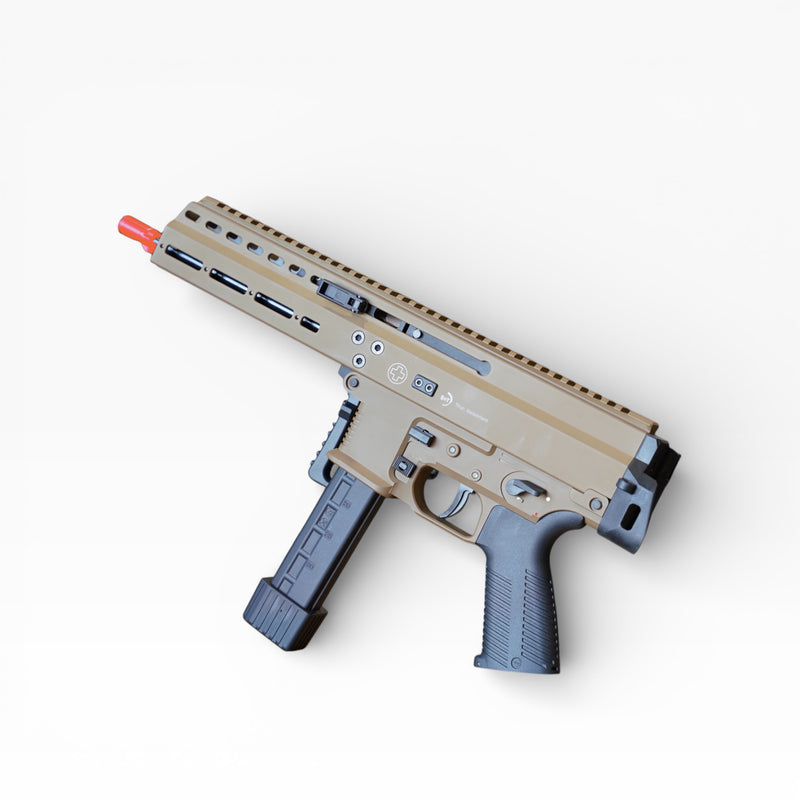 Load image into Gallery viewer, ARCHWICK B&amp;T Licensed APC9 LE CNC Limited Edition Gas Blowback Gel Blaster SMG [TAN]
