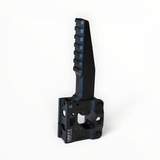 Black and blue mechanical component with 'UNITY' branding on a white background