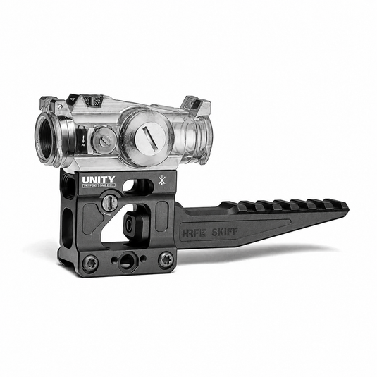 Unity rifle scope on a white background