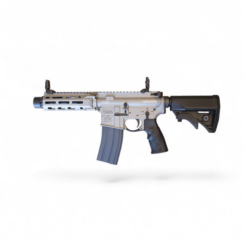 CGS/T8 EMG Daniel Defense Licensed 300 BLK DDM4 PDW MWS GBBR Gel Blaster-Silver (Steel Internal Parts)