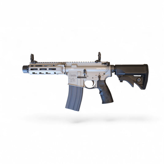 CGS/T8 EMG Daniel Defense Licensed 300 BLK DDM4 PDW MWS GBBR Gel Blaster-Silver (Steel Internal Parts)
