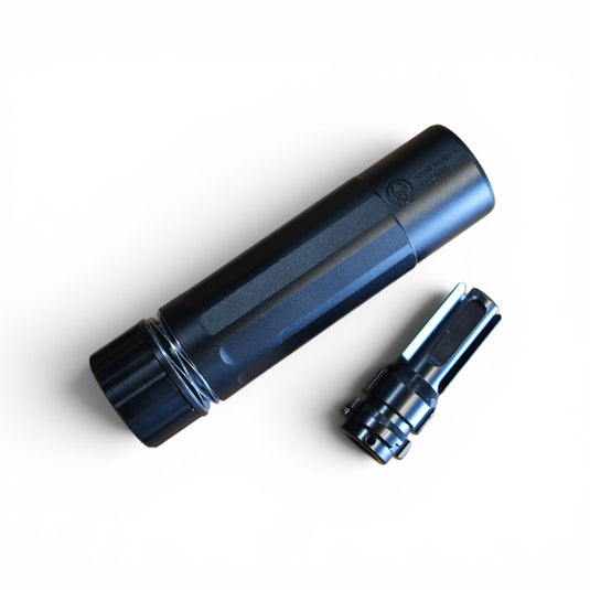 Full Metal QD Dead Air Sandman-K Suppressor Replica with KeyMo Muzzle for Gel Blaster BK/TAN