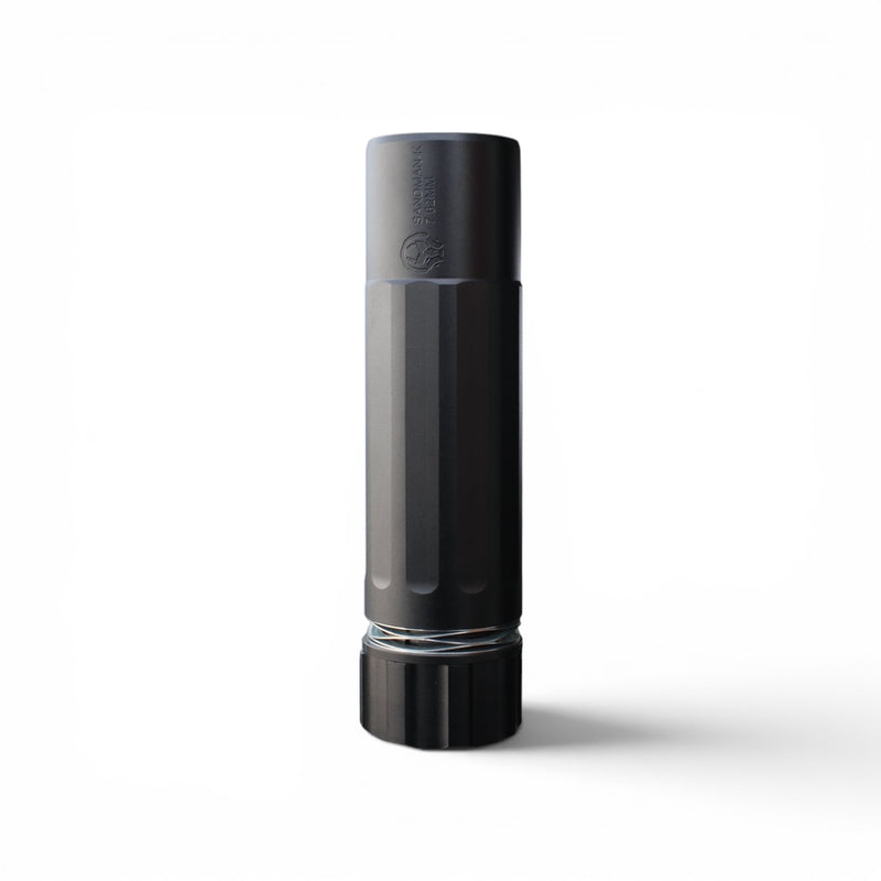 Load image into Gallery viewer, Full Metal QD Dead Air Sandman-K Suppressor Replica with KeyMo Muzzle for Gel Blaster BK/TAN
