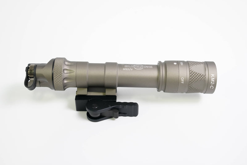 Load image into Gallery viewer, M622V Tactical Light LED Torch with 20mm Picatinny Rail Mount Set DE (STROBE VERSION)
