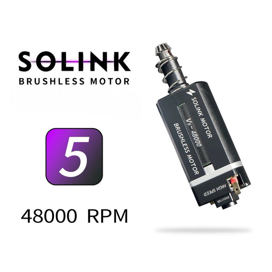 Solink-Brushless Slim Motor V5 For AEG Gel Blaster (Slim Gen5 Long 48000RPM)