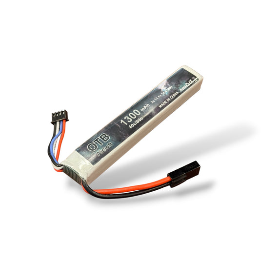 OTB 1300mah 11.1v Li-Po Gel Blaster Battery Mini Tamiya plug