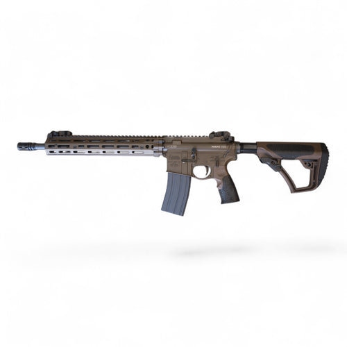 CGS/T8 EMG Daniel Defense Licensed DD M4A1 RIII 12.5 Inch MWS GBBR Gel Blaster-Brown (Steel Internal Parts)