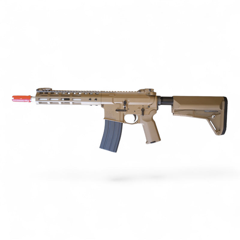 Load image into Gallery viewer, CGS/T8 EMG Noveske Licensed N4 Gen 3 MWS GBBR Gel Blaster-Tan (Steel Internal Parts)
