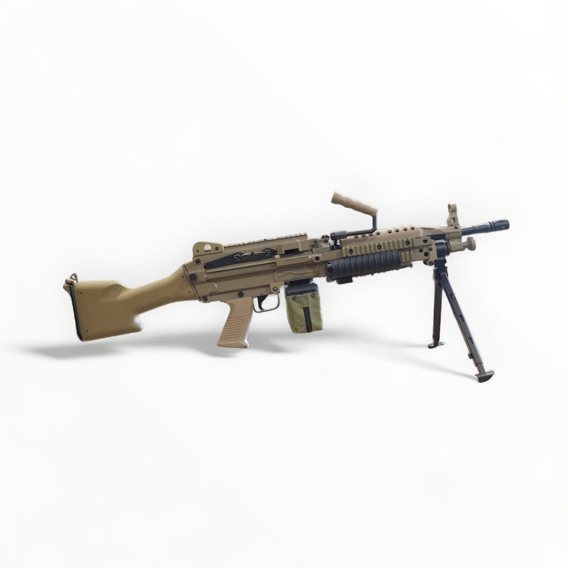 Load image into Gallery viewer, A&amp;K Cybergun FN Licensed MK46 Full Metal Gel Blaster Replica AEG Machine Gun DE
