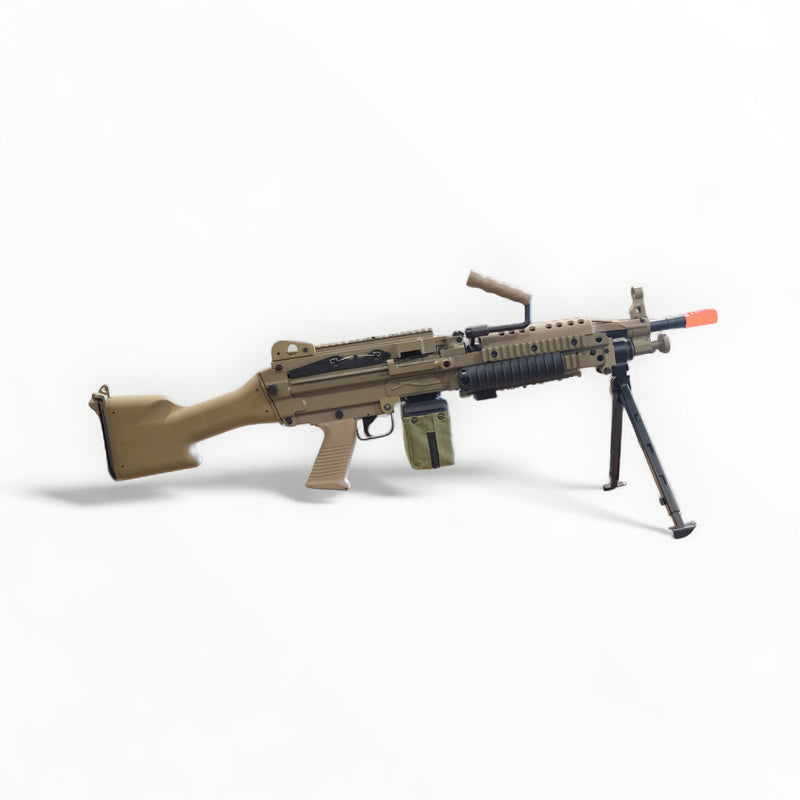 Load image into Gallery viewer, A&amp;K Cybergun FN Licensed MK46 Full Metal Gel Blaster Replica AEG Machine Gun DE
