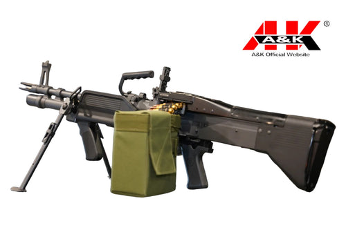 A&K M60E4/MK43 GEL BLASTER REPLICA FULL METAL AEG Machine Gun