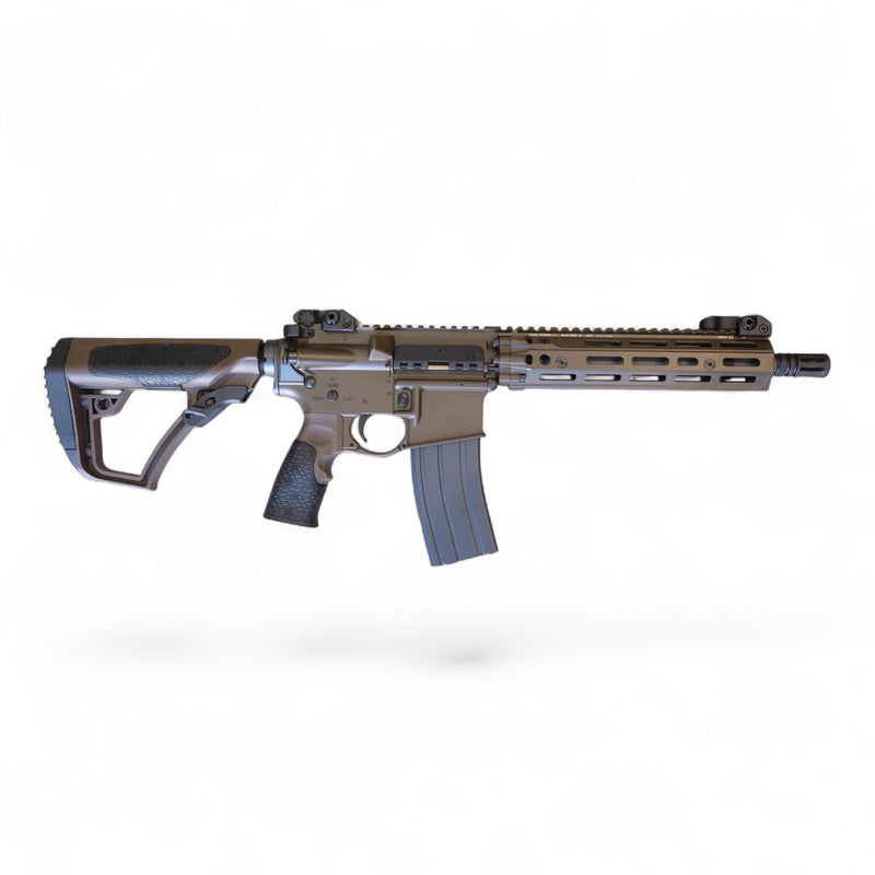 Load image into Gallery viewer, CGS/T8 EMG Daniel Defense Licensed DDM4 MK18 RIII 10.5 Inch MWS GBBR Gel Blaster-Brown (Steel Internal Parts)

