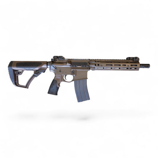 CGS/T8 EMG Daniel Defense Licensed DDM4 MK18 RIII 10.5 Inch MWS GBBR Gel Blaster-Brown (Steel Internal Parts)