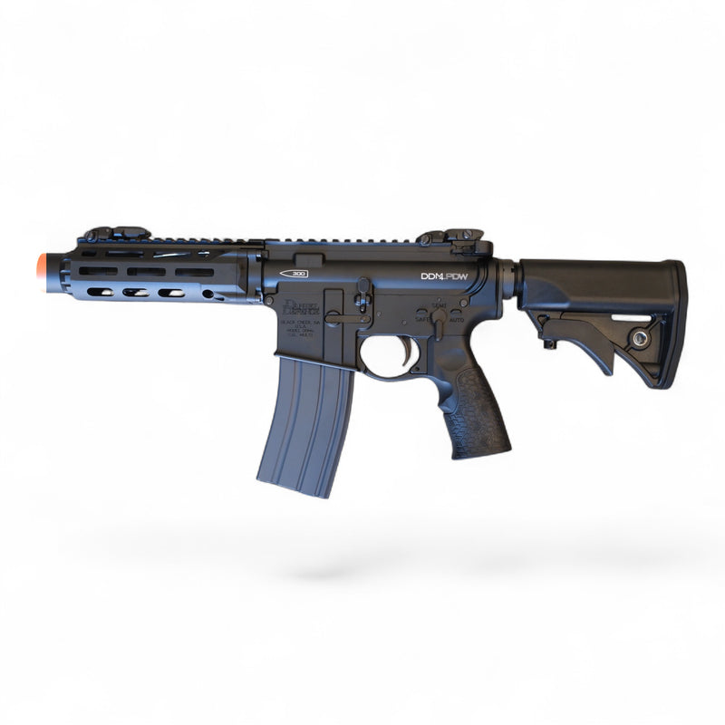 Load image into Gallery viewer, CGS/T8 EMG Daniel Defense Licensed 300 BLK DDM4 PDW MWS GBBR Gel Blaster-Black (Steel Internal Parts)
