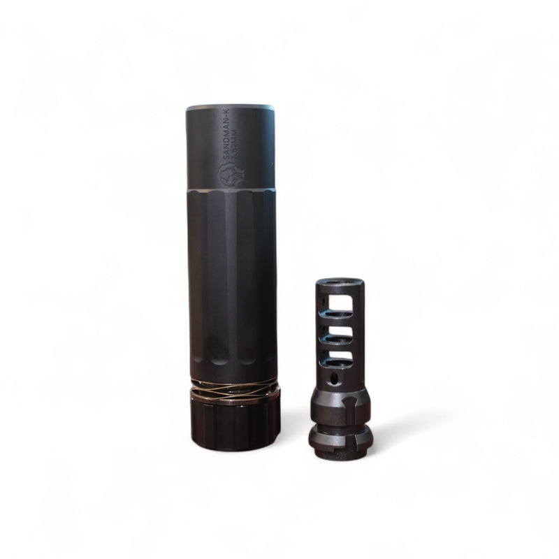 Load image into Gallery viewer, Full Metal QD Dead Air Sandman-K Suppressor Replica with Steel KeyMo Muzzle for Gel Blaster
