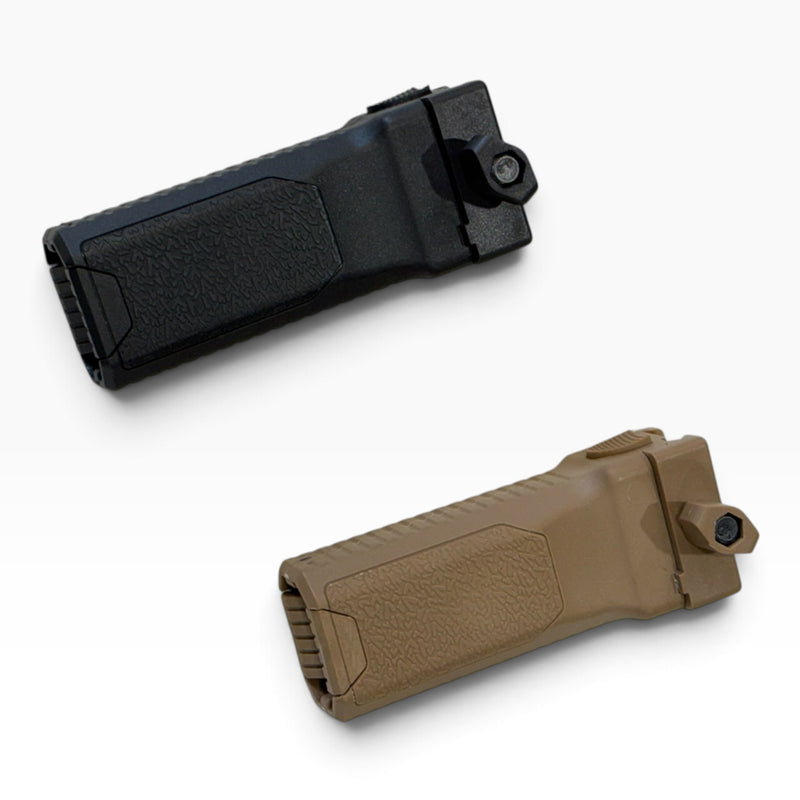 Load image into Gallery viewer, SI Style Vertical Picatinny Bipod Foregrip BK/TAN
