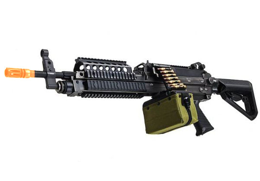 A&K Cybergun FN Licensed SP SYSTEM MK46 MOD0 GEL BLASTER REPLICA LMG AEG BATTLEWORN VERSION