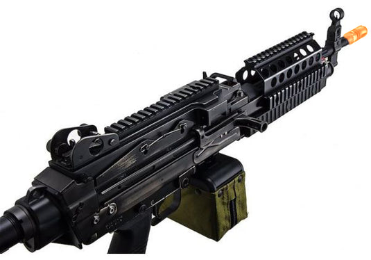 A&K Cybergun FN Licensed SP SYSTEM MK46 MOD0 GEL BLASTER REPLICA LMG AEG BATTLEWORN VERSION