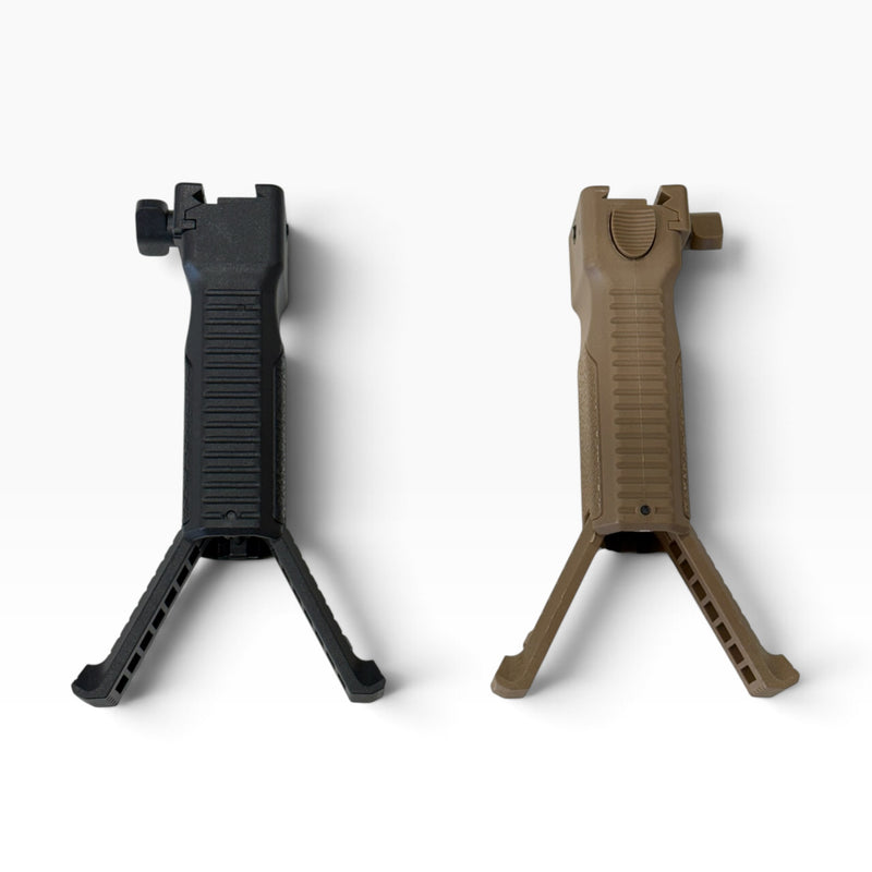 Load image into Gallery viewer, SI Style Vertical Picatinny Bipod Foregrip BK/TAN
