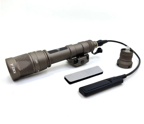 M600V Tactical Flashlight LED Torch with 20mm Picatinny Rail Mount Set DE