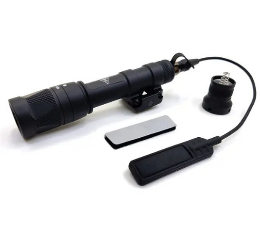 M600V Tactical Flashlight LED Torch with 20mm Picatinny Rail Mount Set BK