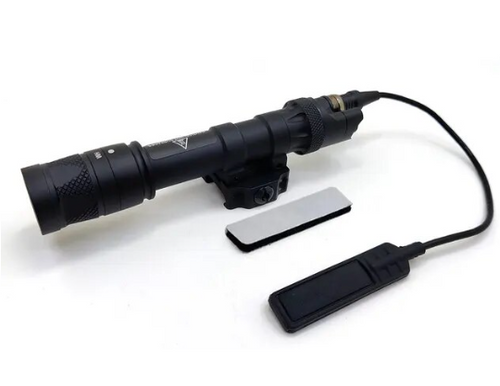 M622V Tactical Light LED Torch with 20mm Picatinny Rail Mount Set BK (STROBE VERSION)