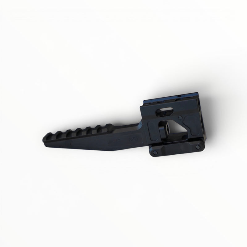 Load image into Gallery viewer, Black plastic gun stock on a white background
