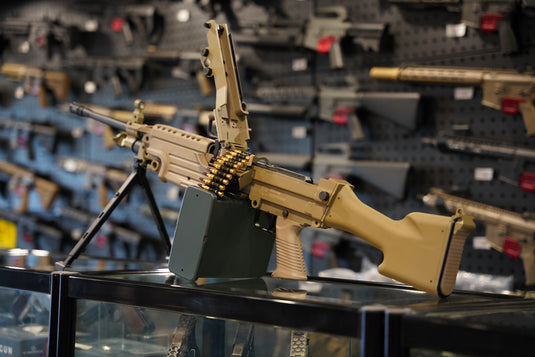 A&K Cybergun FN Licensed M249 MK2 MINIMI SAW FULL METAL GEL BLASTER REPLICA AEG Machine Gun DE