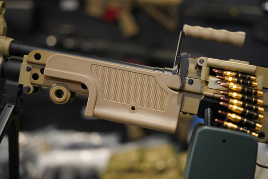 A&K Cybergun FN Licensed M249 MK1 MINIMI SAW FULL METAL GEL BLASTER REPLICA AEG Machine Gun DE