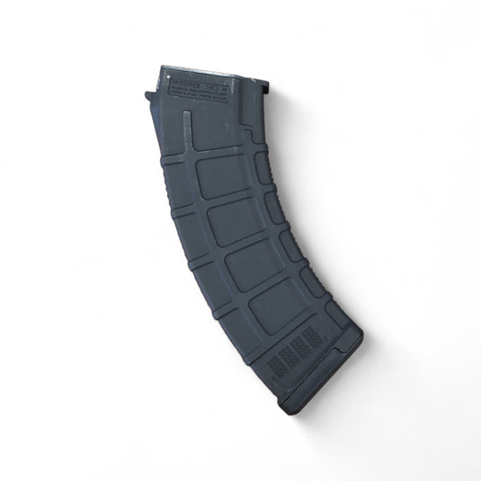 A Magpul style AK Gel Blaster Magazine for double bell AK and APS AK gel blaster-back