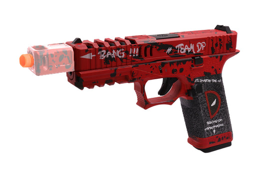 AW CUSTOM™ - VX7202 Deadpool Merc with a Mouth Standard Size Glock GBB Pistol Gel Blaster Replica