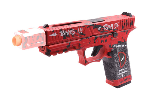 AW CUSTOM™ - VX7302 Deadpool Merc with a Mouth Standard Size Glock GBB Pistol Gel Blaster Replica