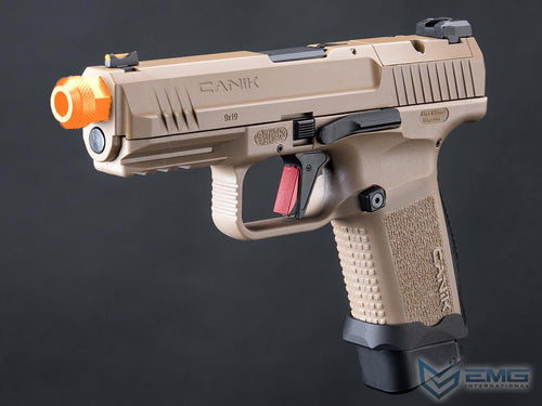 Cybergun CANIK x Salient Arms Licensed TP9 Elite Combat GBB Gel Blaster Replica Tan