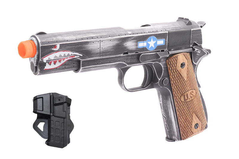 Load image into Gallery viewer, AW CUSTOM™ - AU0100 Gel Blaster Replica CYBERGUN AUTO ORDNANCE CUSTOM 1911 - SQUADRON with M1911 Quick Release Holster
