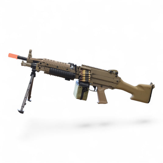 A&K Cybergun FN Licensed MK46 Full Metal Gel Blaster Replica AEG Machine Gun DE