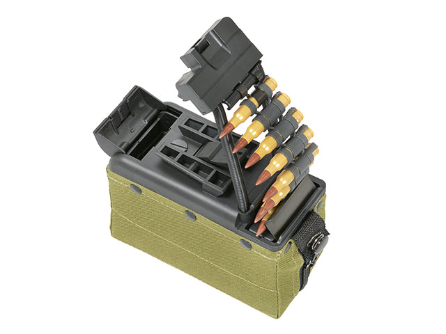 Load image into Gallery viewer, A&amp;K Cybergun SP SYSTEM MK46 NUTSACK 1500 ROUND BOX MAGAZINE (ONLY FITS ON SP SYSTEM MK46)
